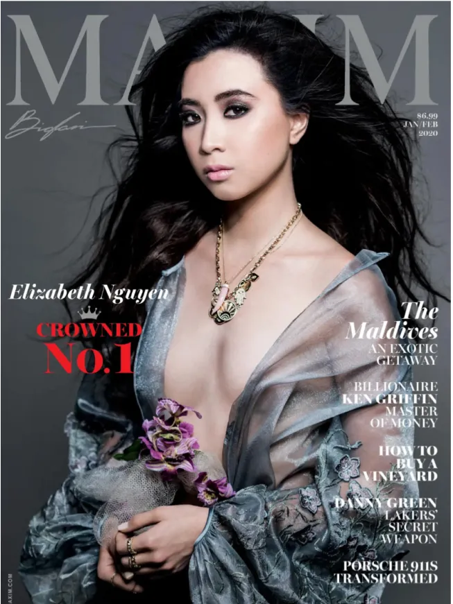 Color Maxim cover with Asian model