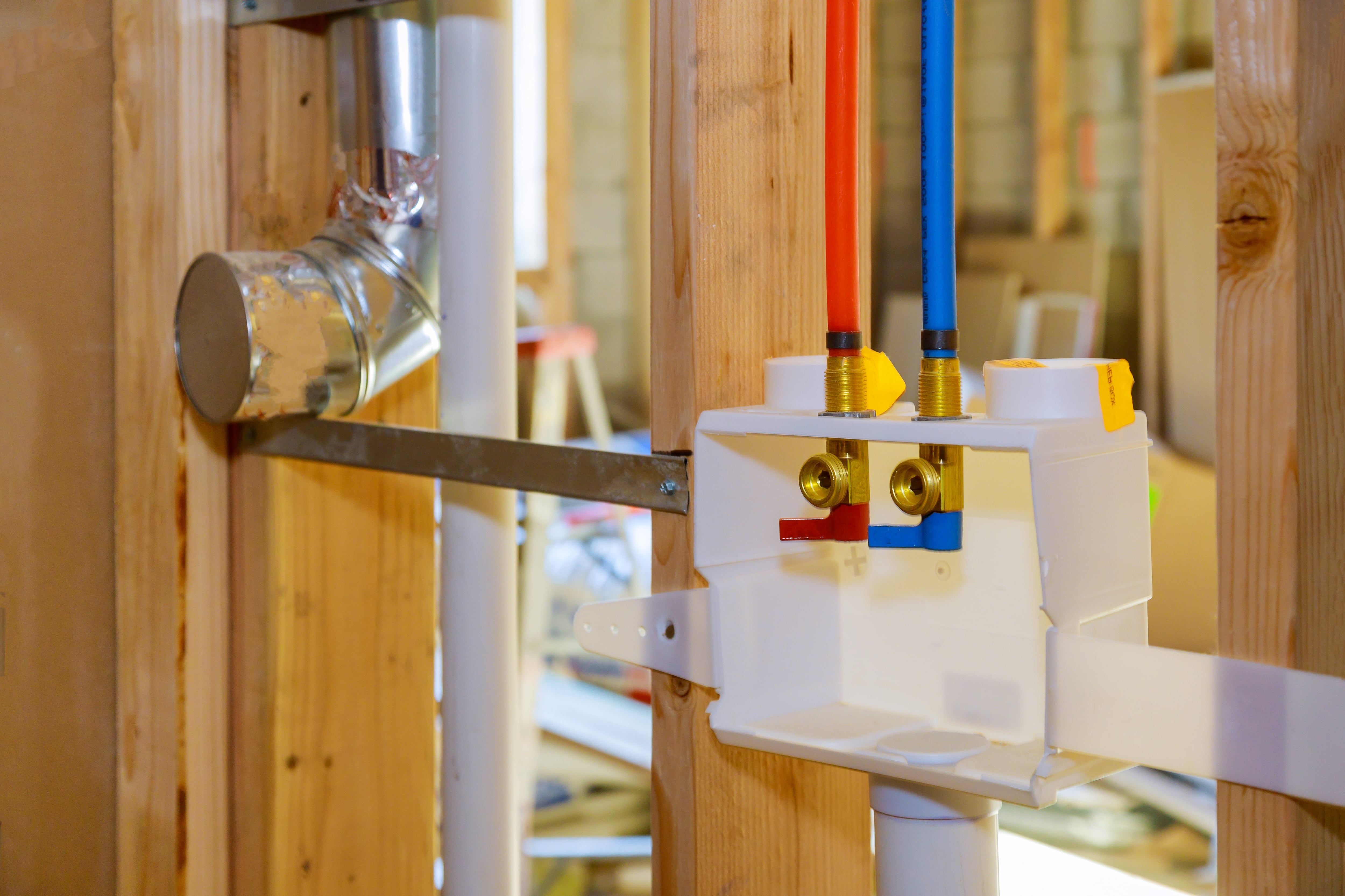 image of renovation process - interior walls installation