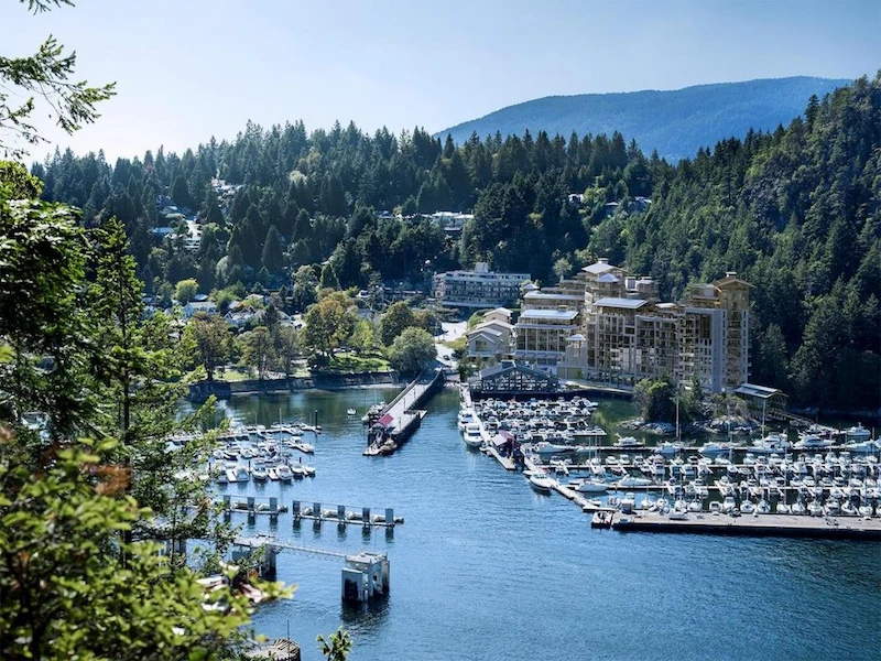 Horseshoe Bay marina and waterfront community in West Vancouver; exterior, window, and soft wash cleaning services.