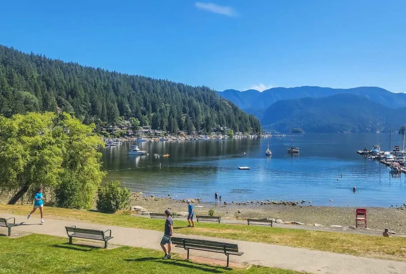 Deep Cove waterfront park and marina in North Vancouver; expert window, roof, and exterior cleaning services.
