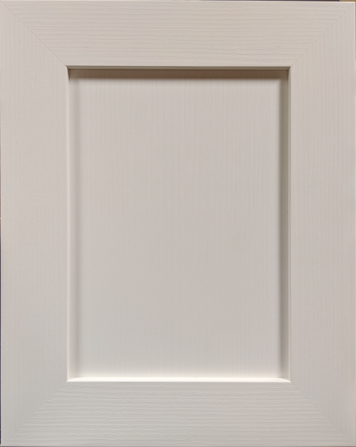 Shaker white rio custom NexTek cabinet door.
