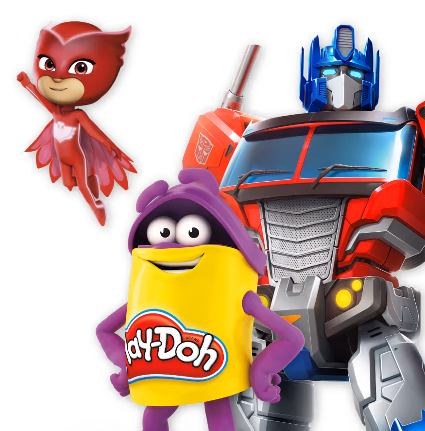 Assorted characters from Planet Playskool.