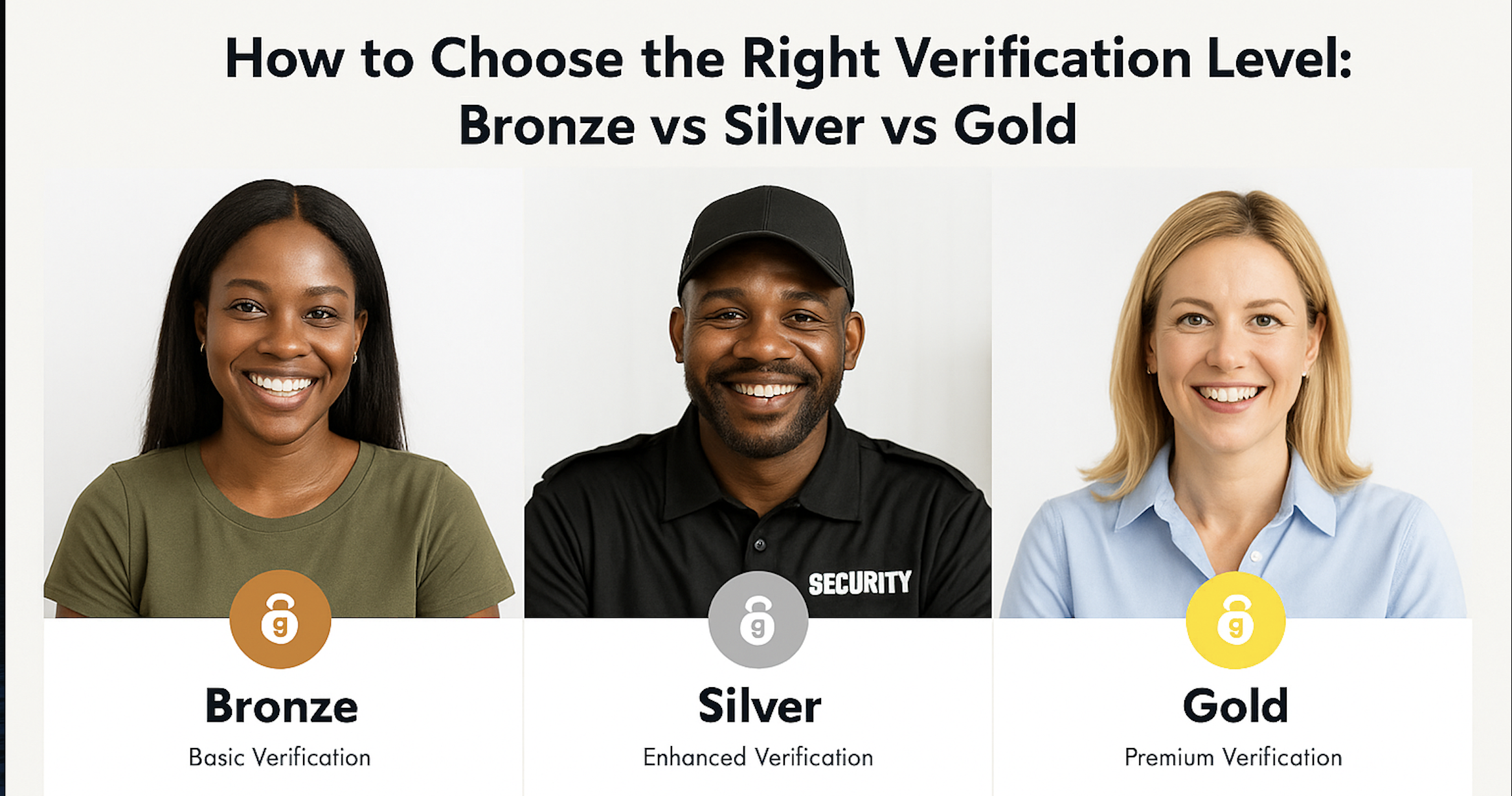 How to Choose the Right Verification Level: Bronze vs Silver vs Gold