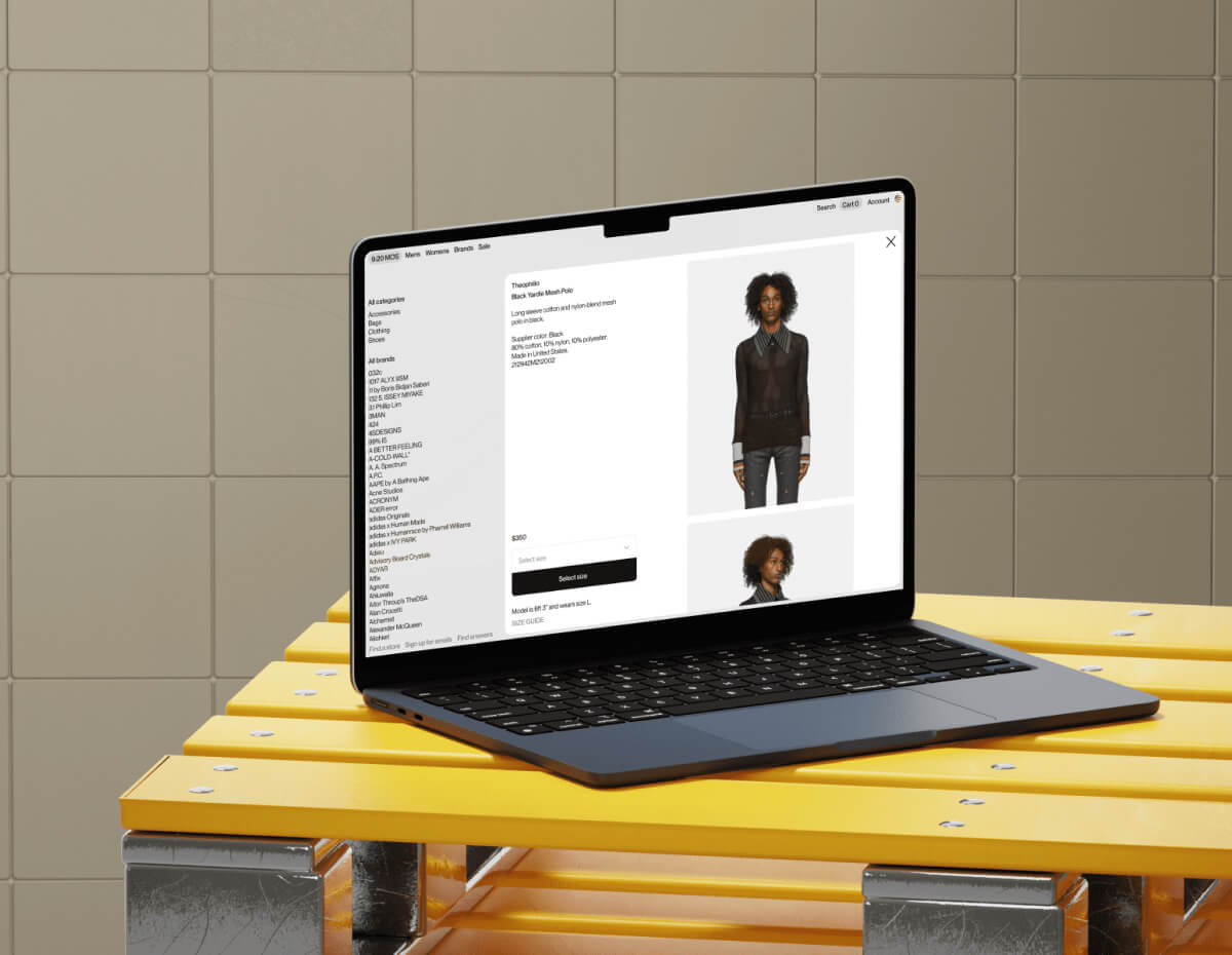 A laptop computer sitting on top of a yellow table.