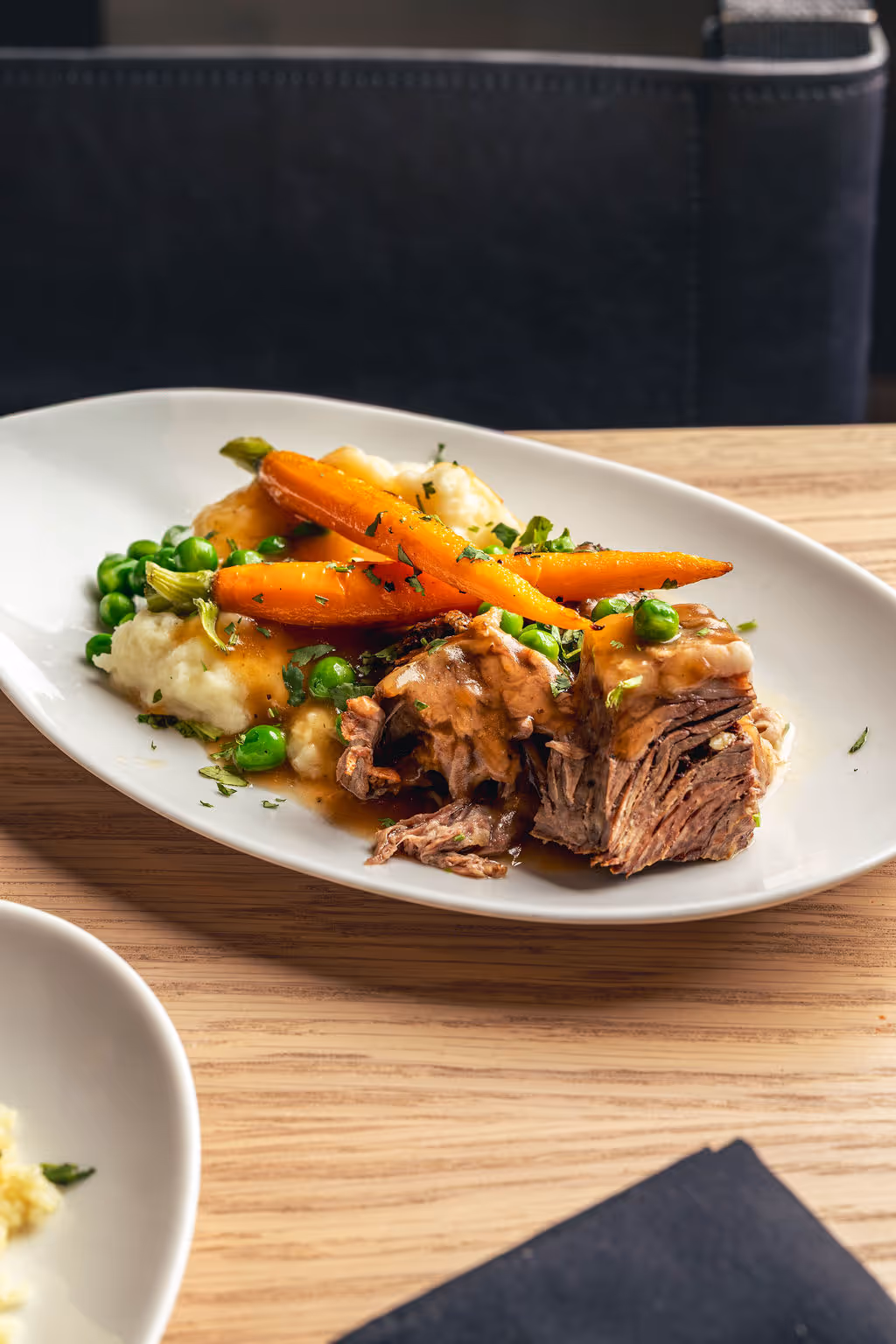 A picture of a pot roast at a Denver restaurant taken by Gaze Marketing (Also known as Gaze Productions)