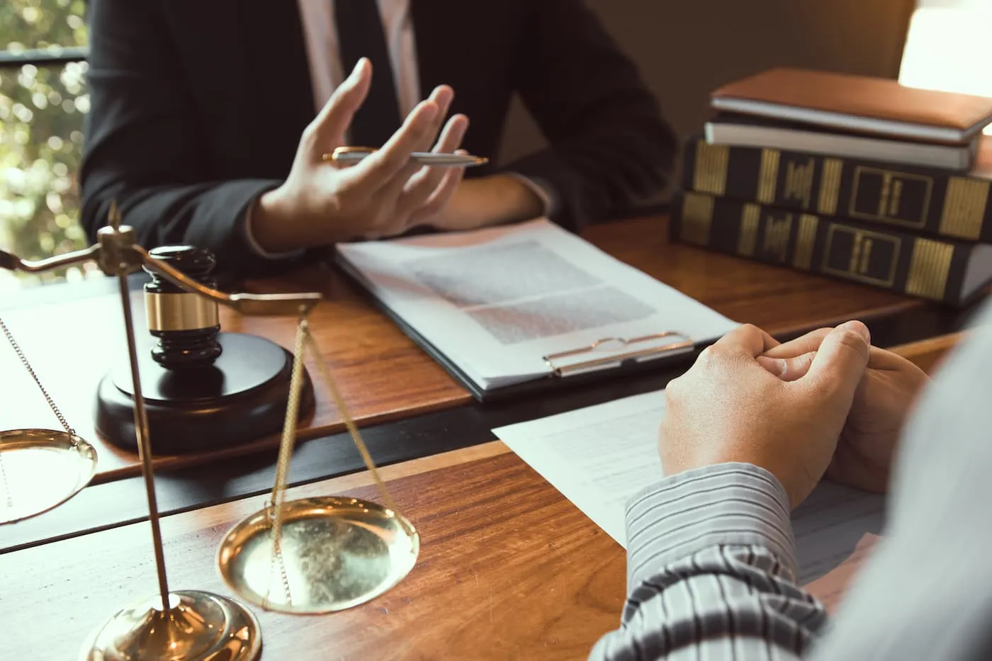 legal advisor explaining the offence in office