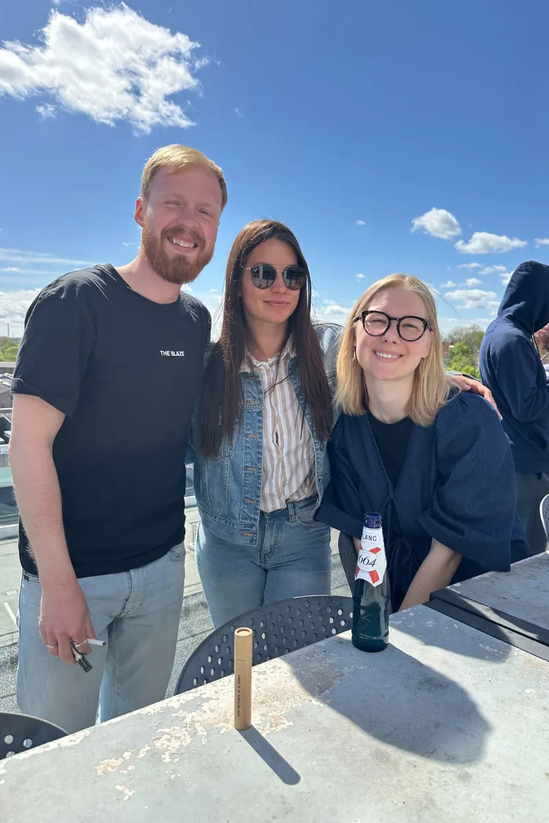 iPaper team hanging out in terrace