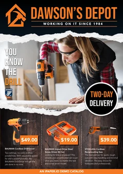 Dawson's Depot hardware catalog turned into a digital flipbook