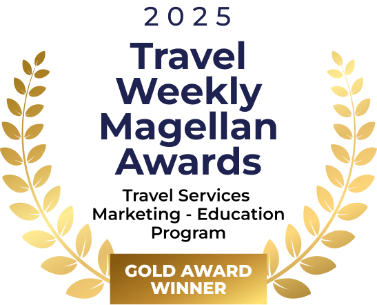 2024 Travel Weekly Megellan Awards Gold Winner for Travel Insurance Marketing Social Media
