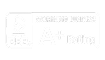 Black and white Better Business Bureau (BBB) logo indicating an A+ rating.