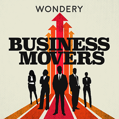 'Business Movers' podcast cover art.