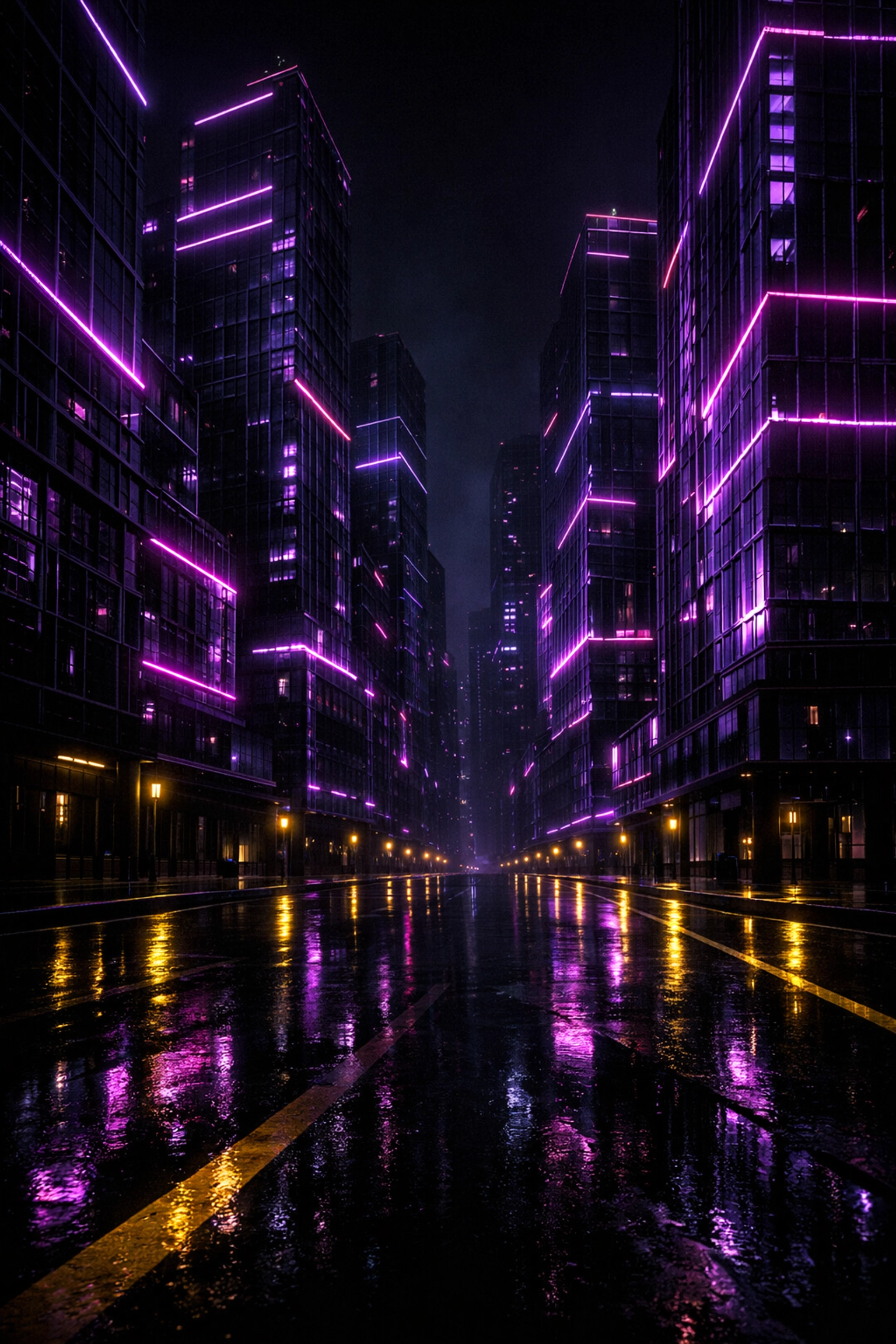 Empty crypto skyscraper city without community or users