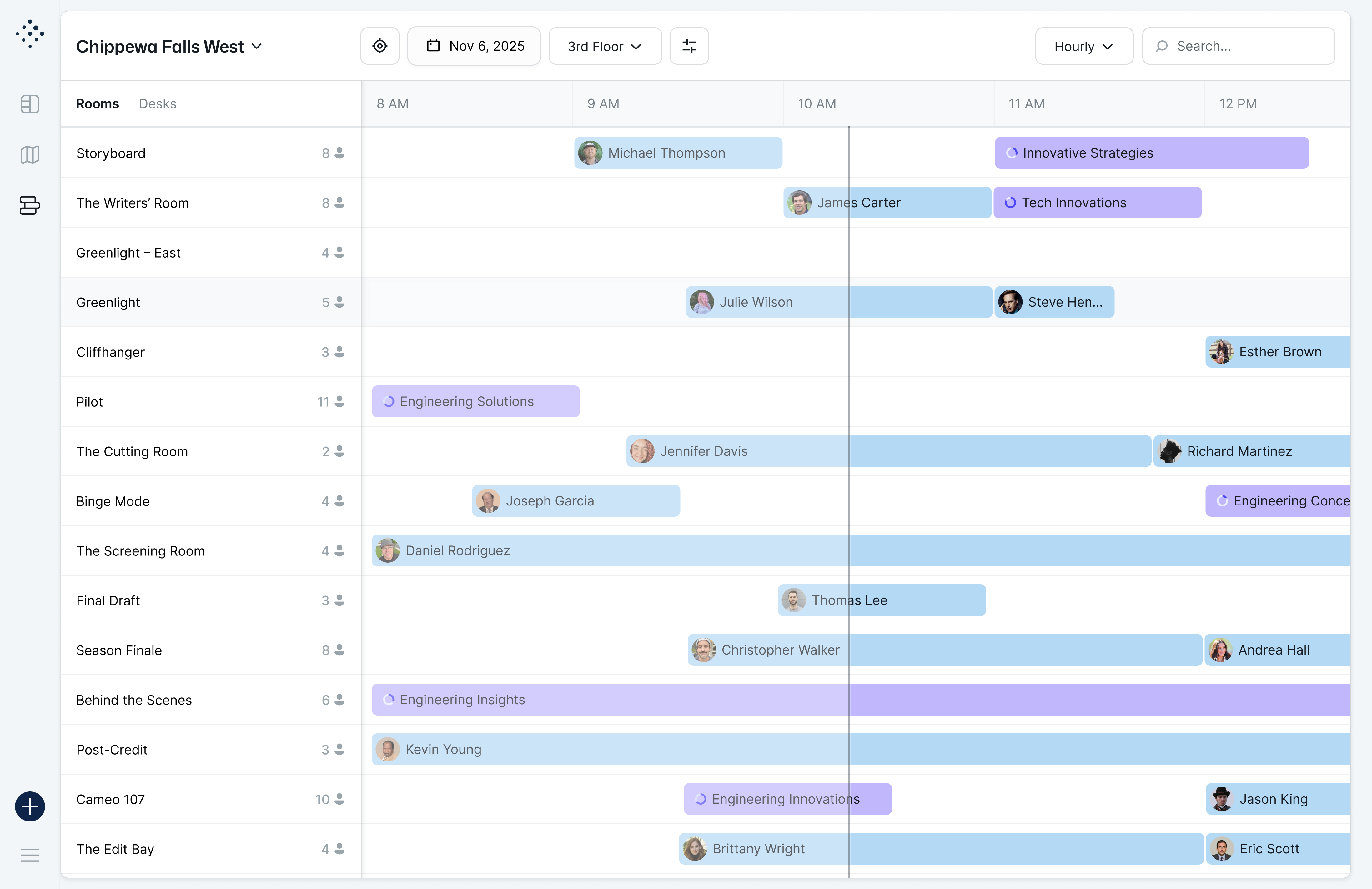 Tactic Room Booking Dashboard