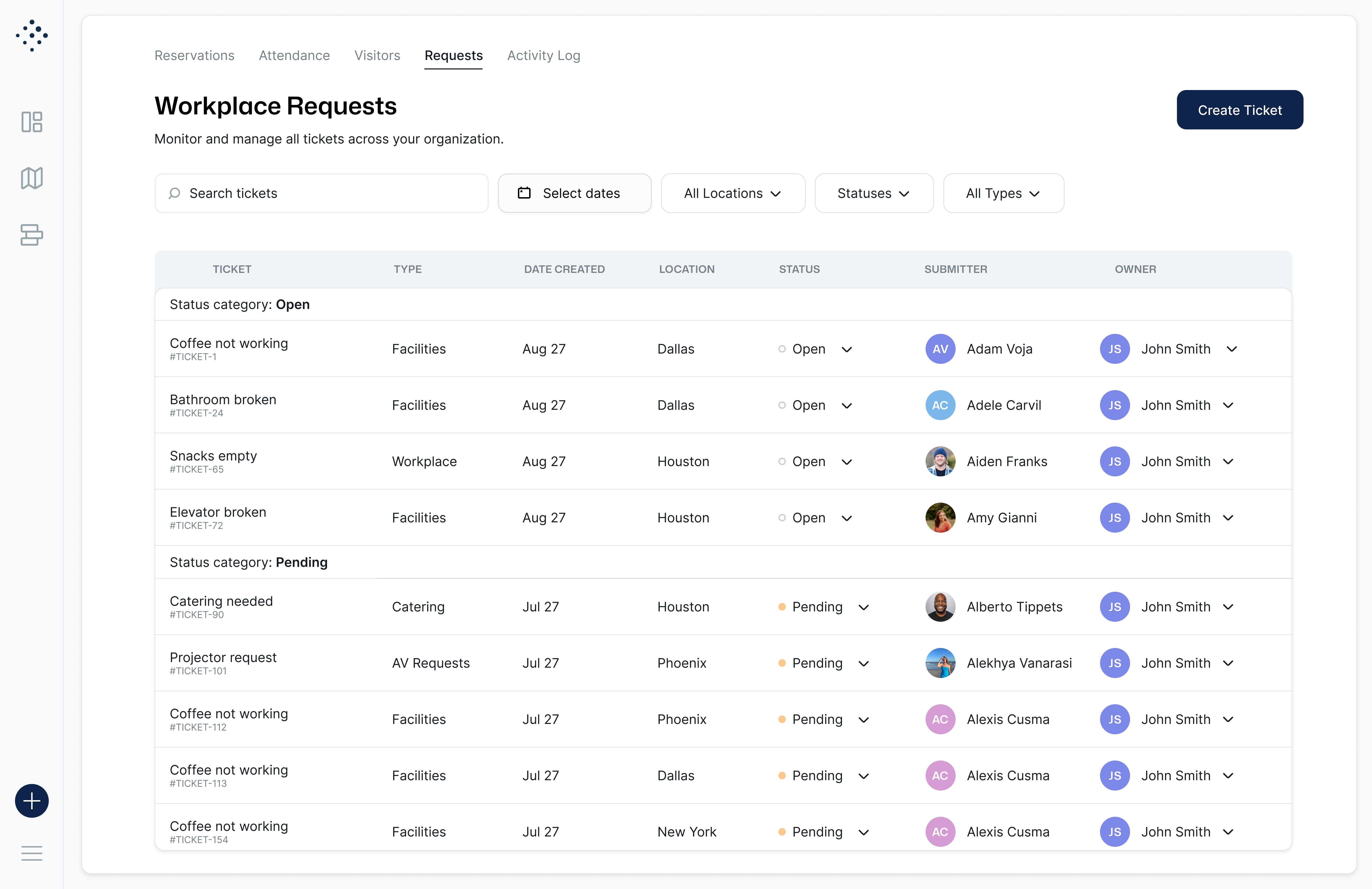 Workplace Requests UI