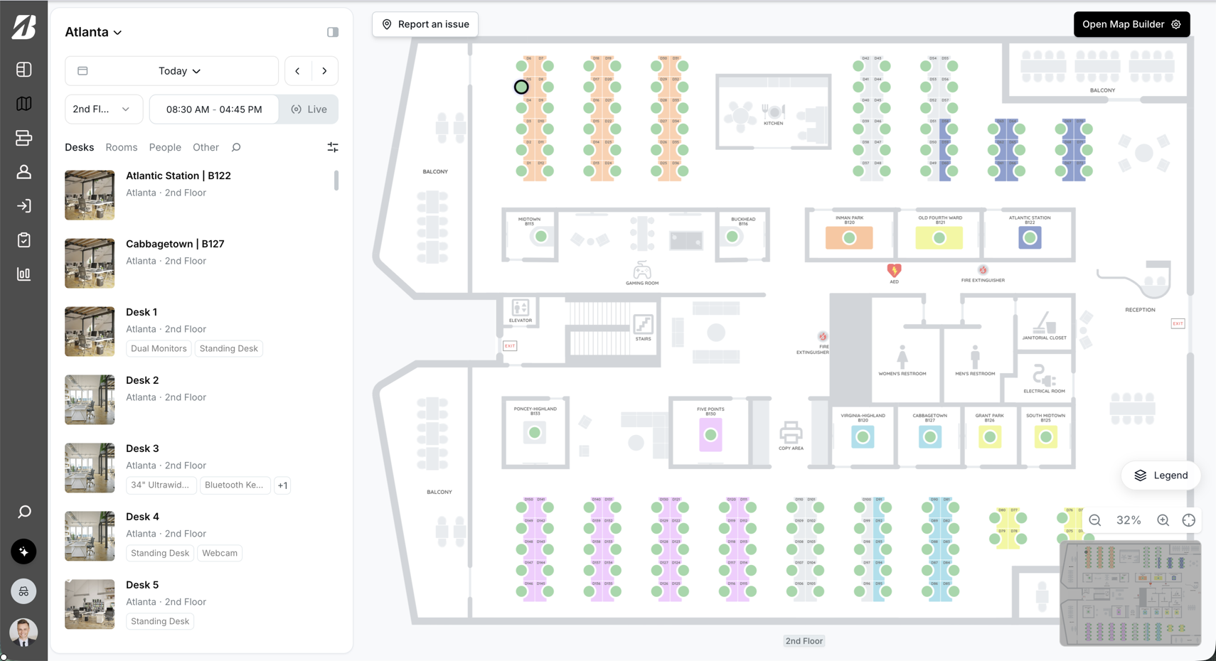 Live Atlanta workplace map