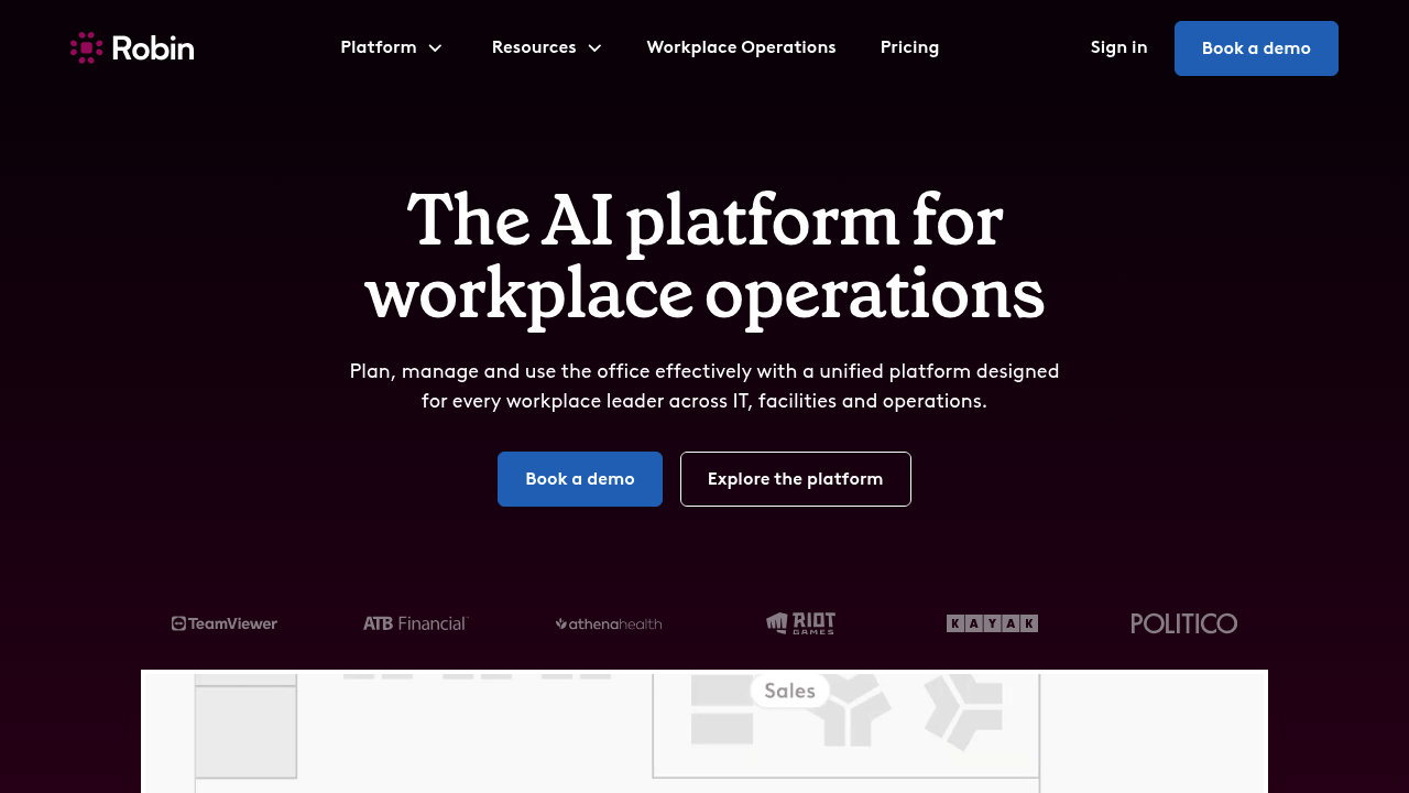 Screenshot of https://www.robinpowered.com