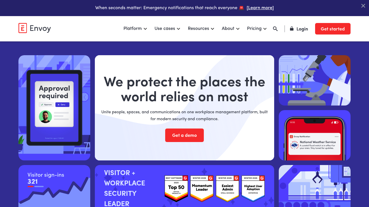 Screenshot of https://envoy.com