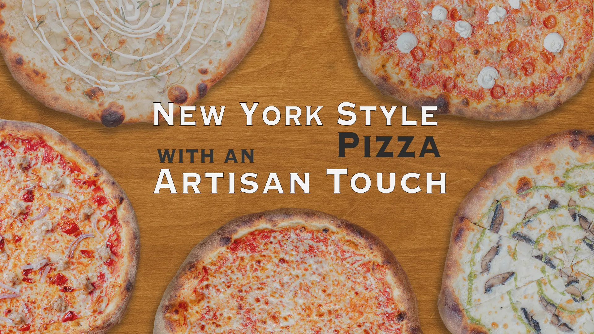 New York style artisan pizzas fresh from the oven — perfect for when you’re deciding what’s for dinner tonight in Richmond VA at Pizzeria Mungo.