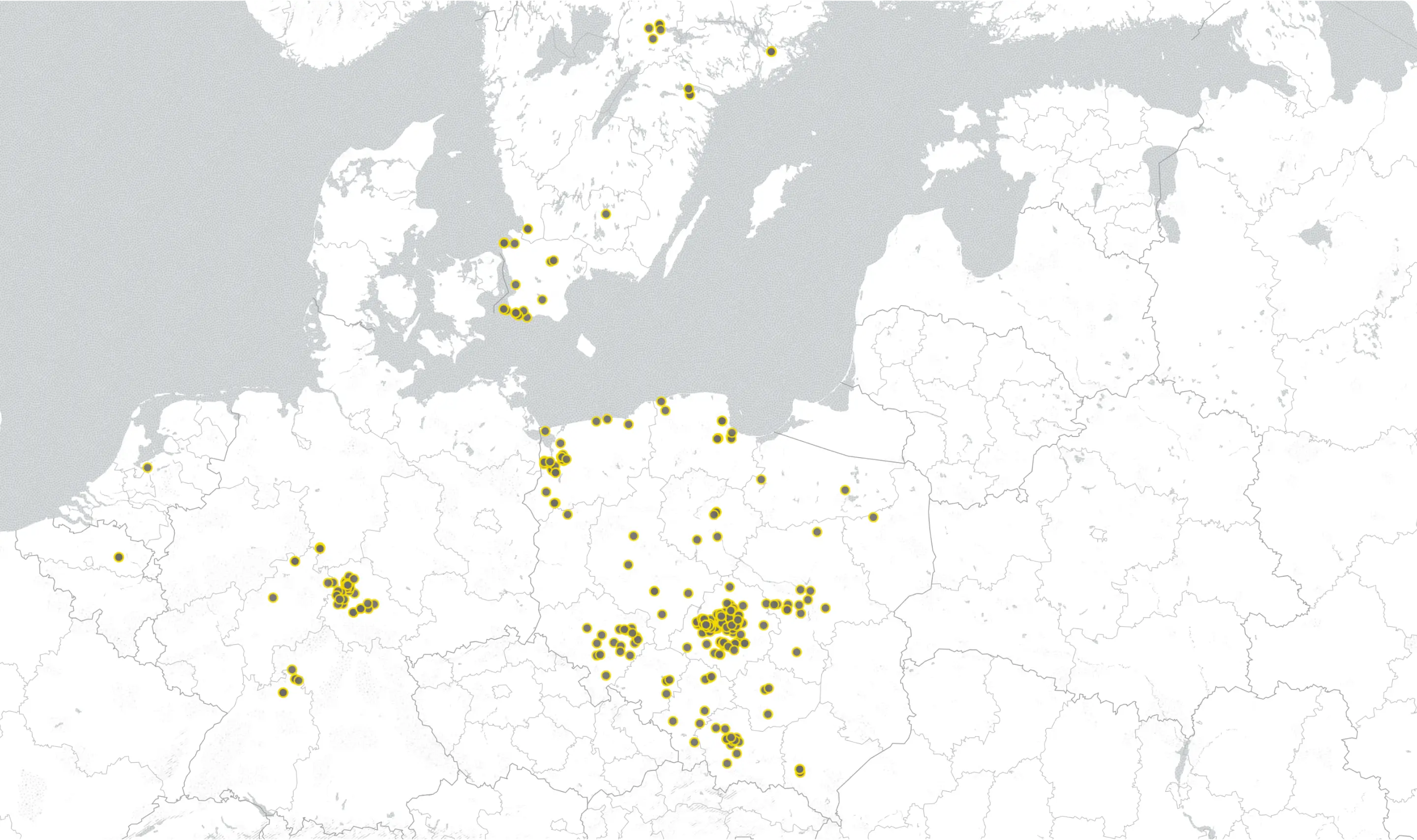 MABUDO - mapa realizacji domów prefabrykowanych w Polsce i Europie