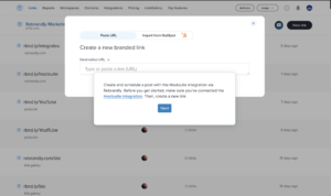 Rebrandly Hootsuite integration