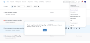 SSO demo with Rebrandly