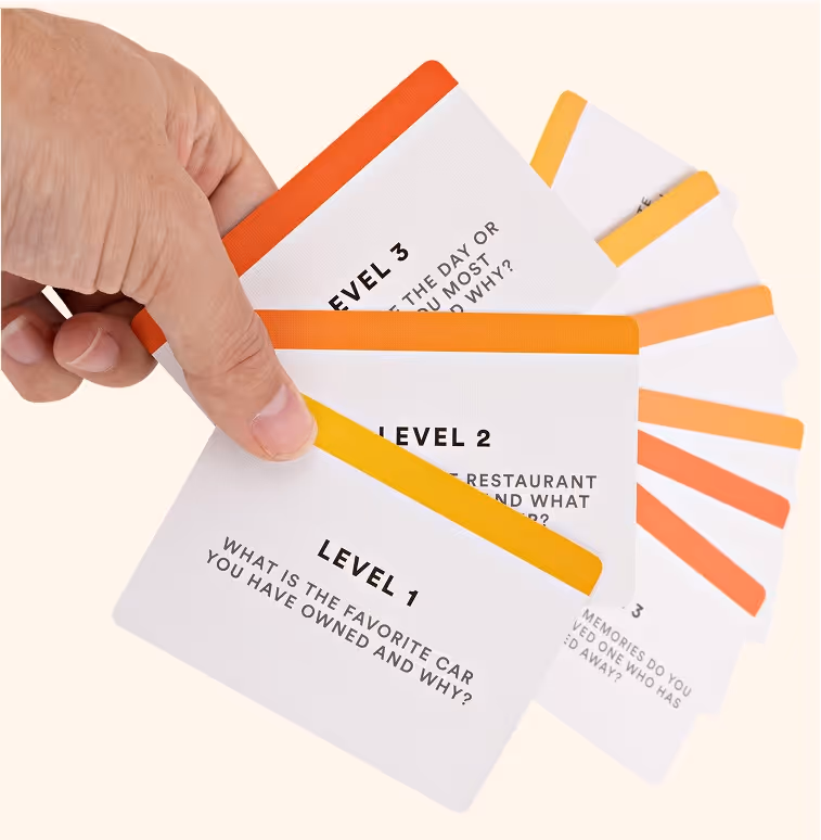 Hand holding cards