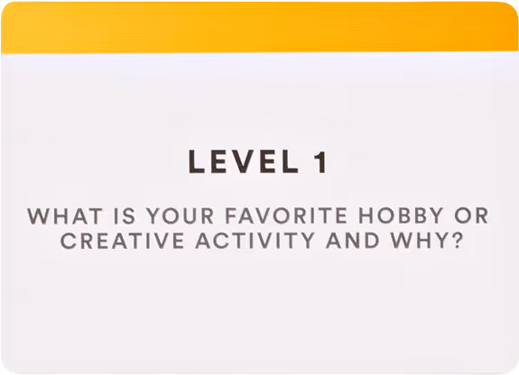 Level 1 question card
