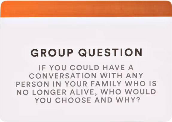 Group question card