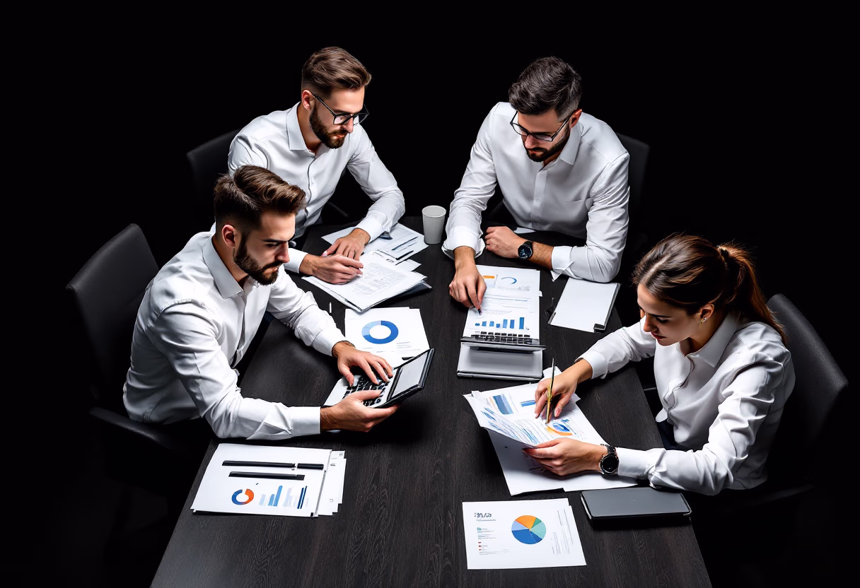 image of accountants in a meeting