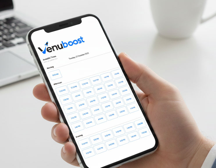 image of smartphone with company app interface
