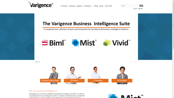 Varigence Homepage