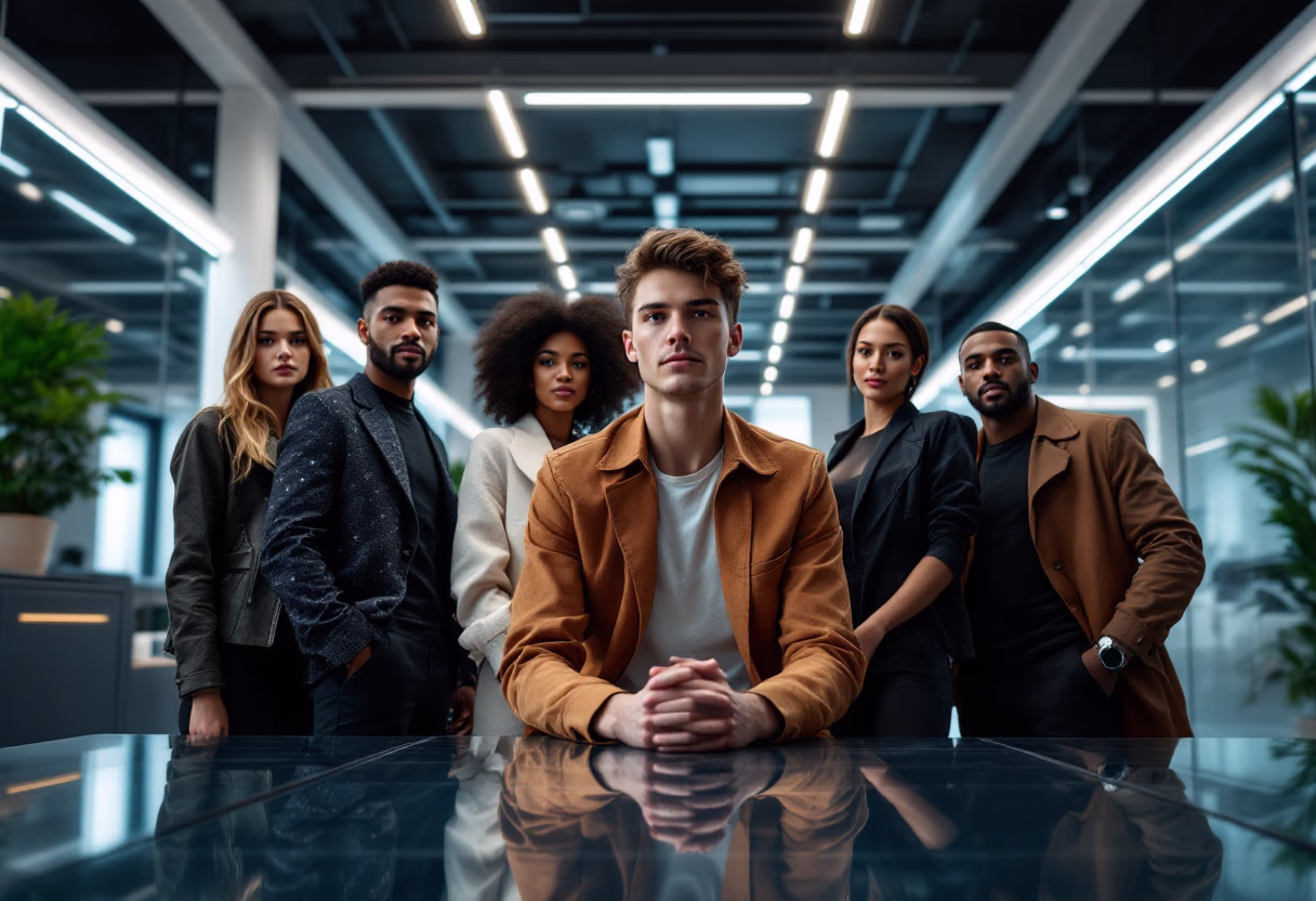 image of people working in an office (for a real estate tech)