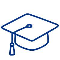 Credentials and education icon