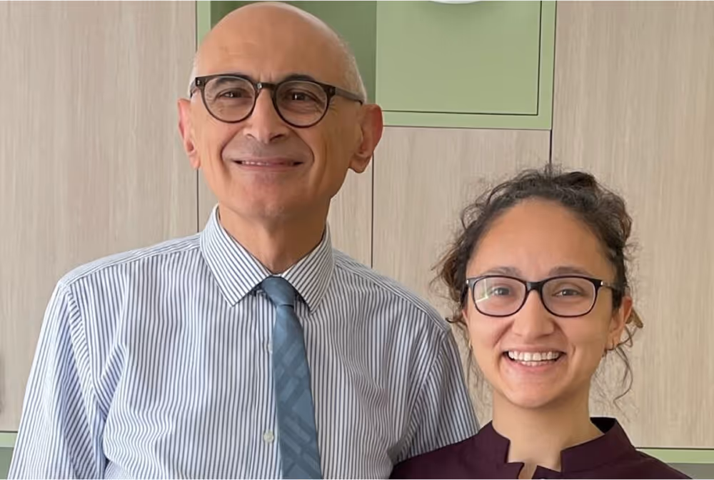 Dr. Mauskop with Turkish medical student during elective at NYHC.