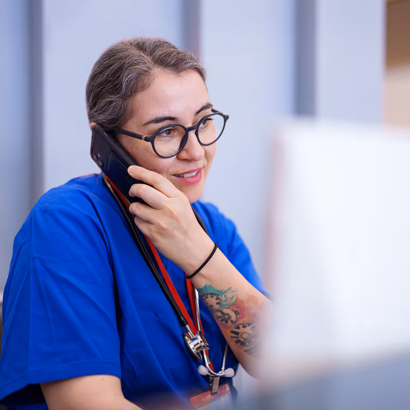 Patient consultation at the New York Headache Center.