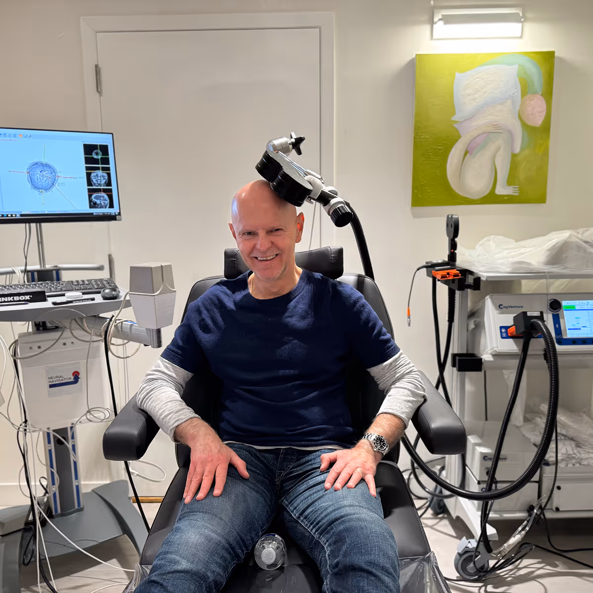 Patient consultation at the New York Headache Center.