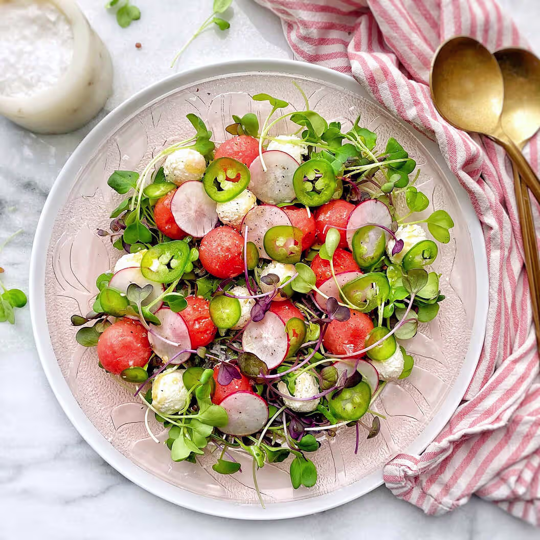 Watermelon Radish Salad