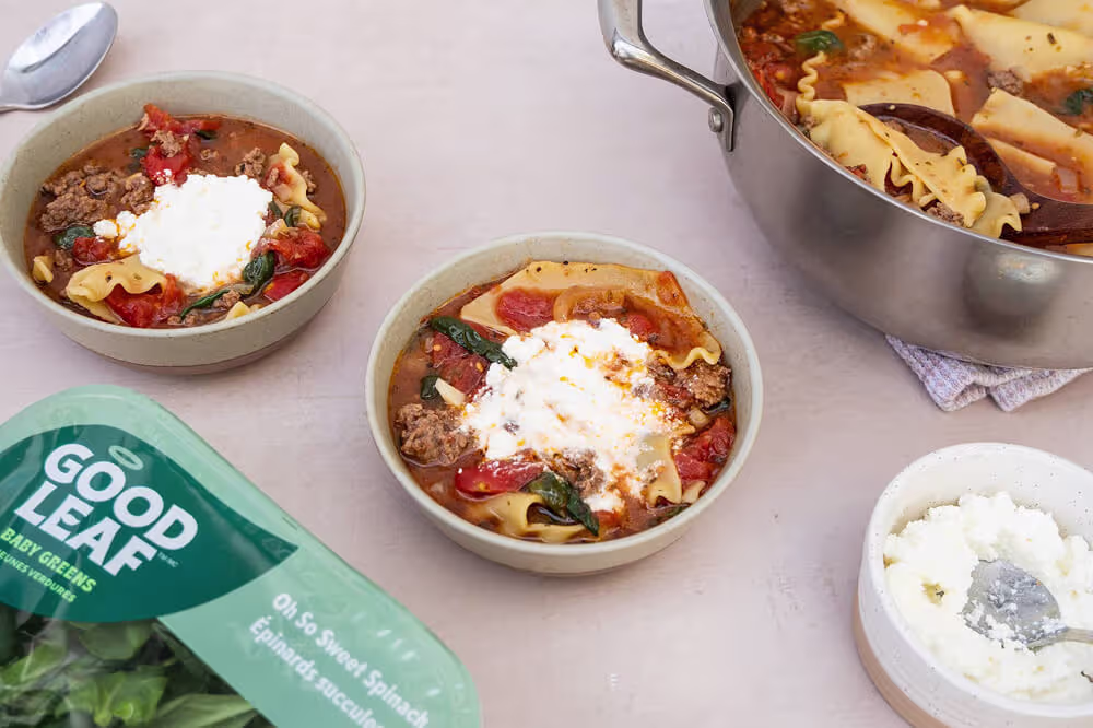 One-Pot Lasagna Soup