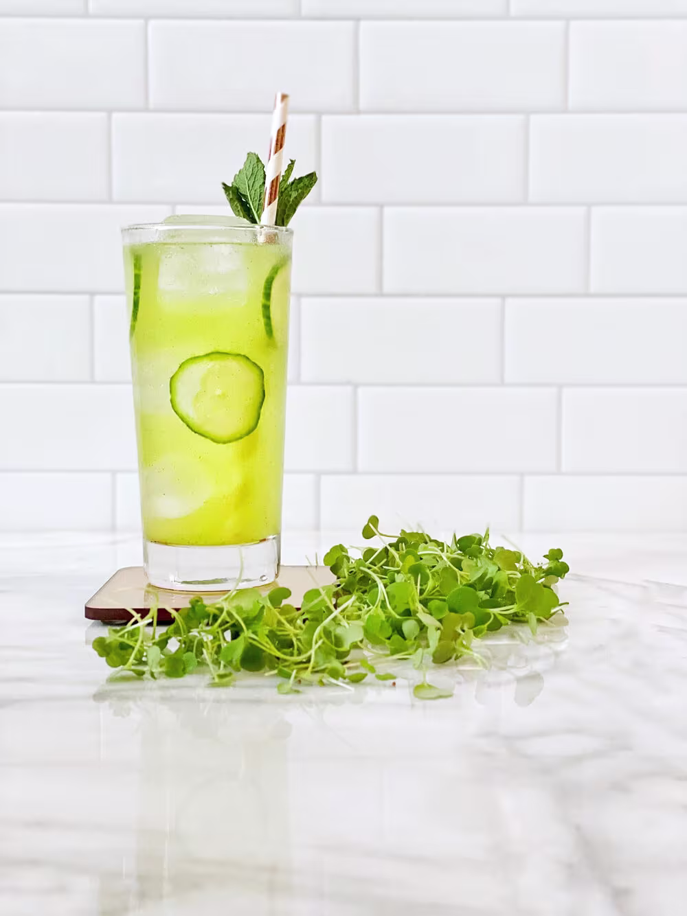 Cucumber Microgreen Mojito