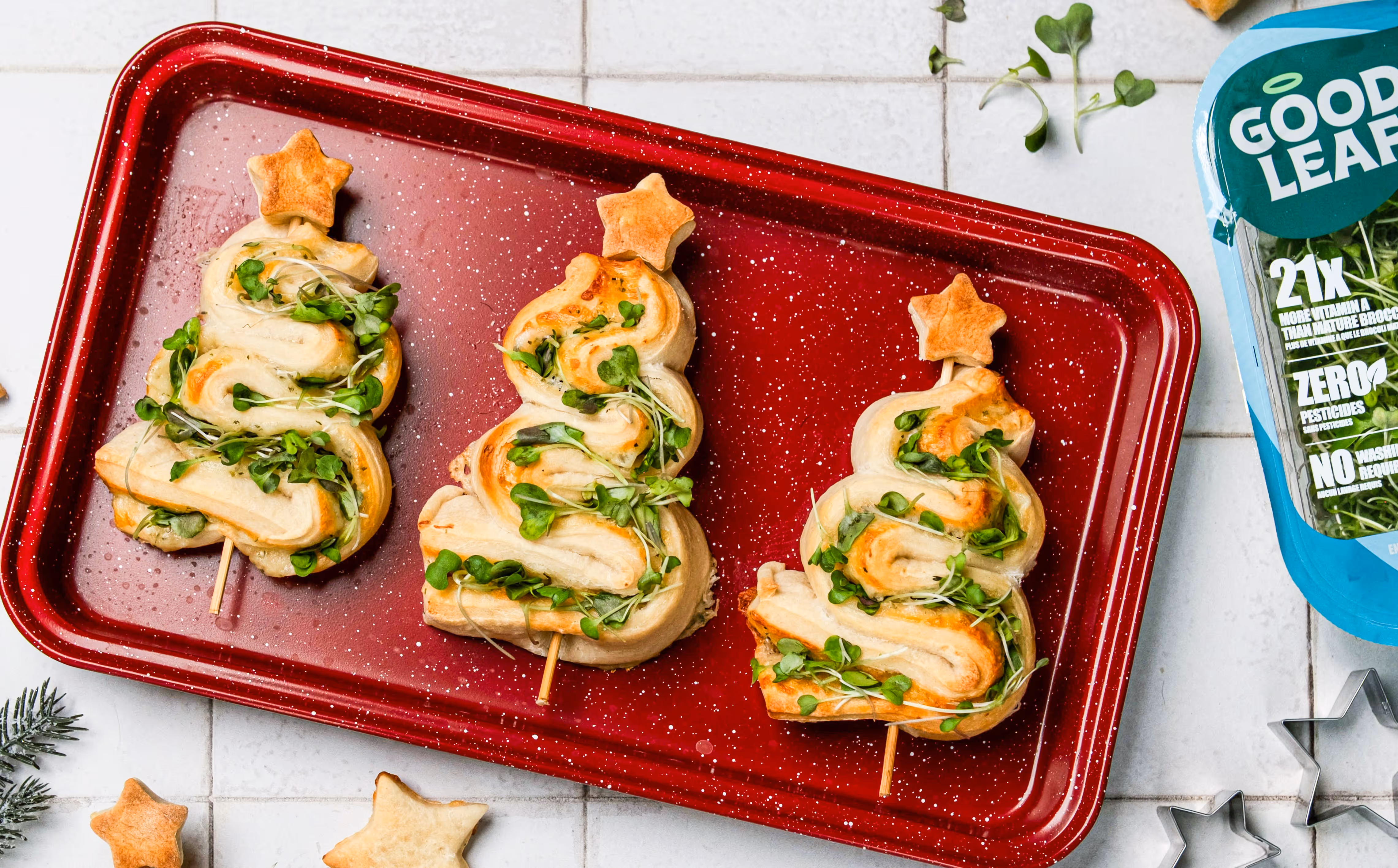 Savoury Holiday Tree Pastries