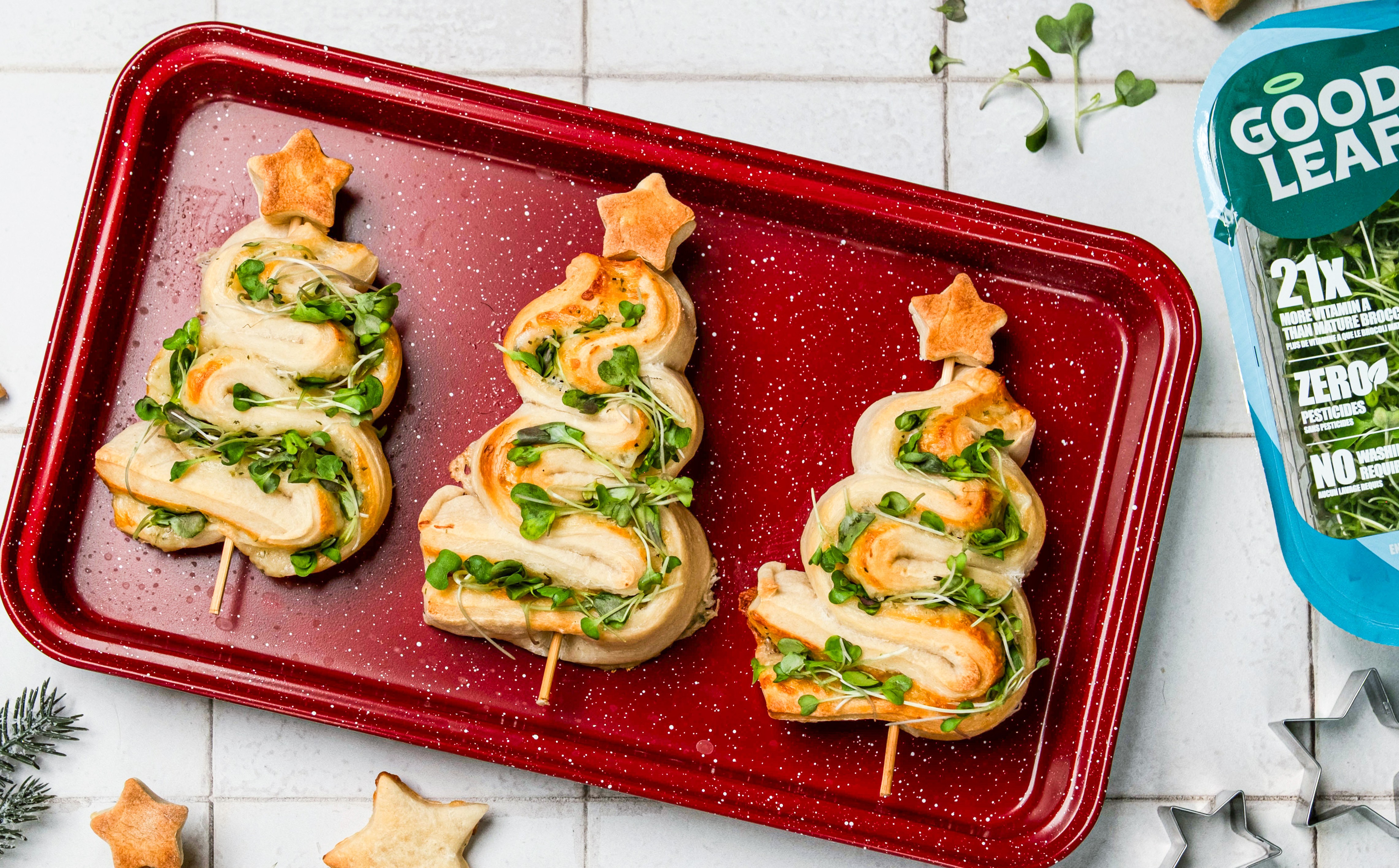 Savoury Holiday Tree Pastries