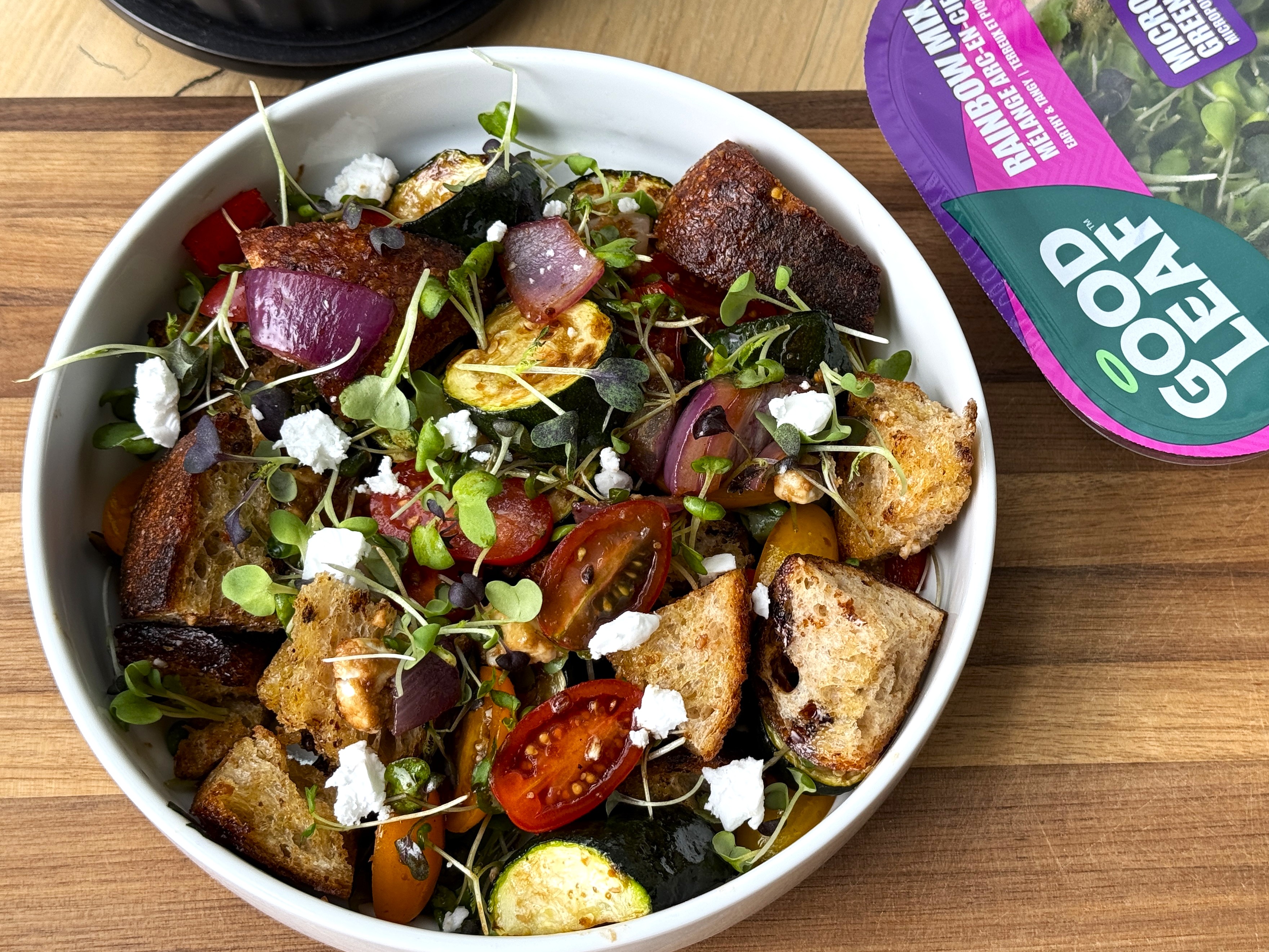 Grilled Veg Panzanella Salad