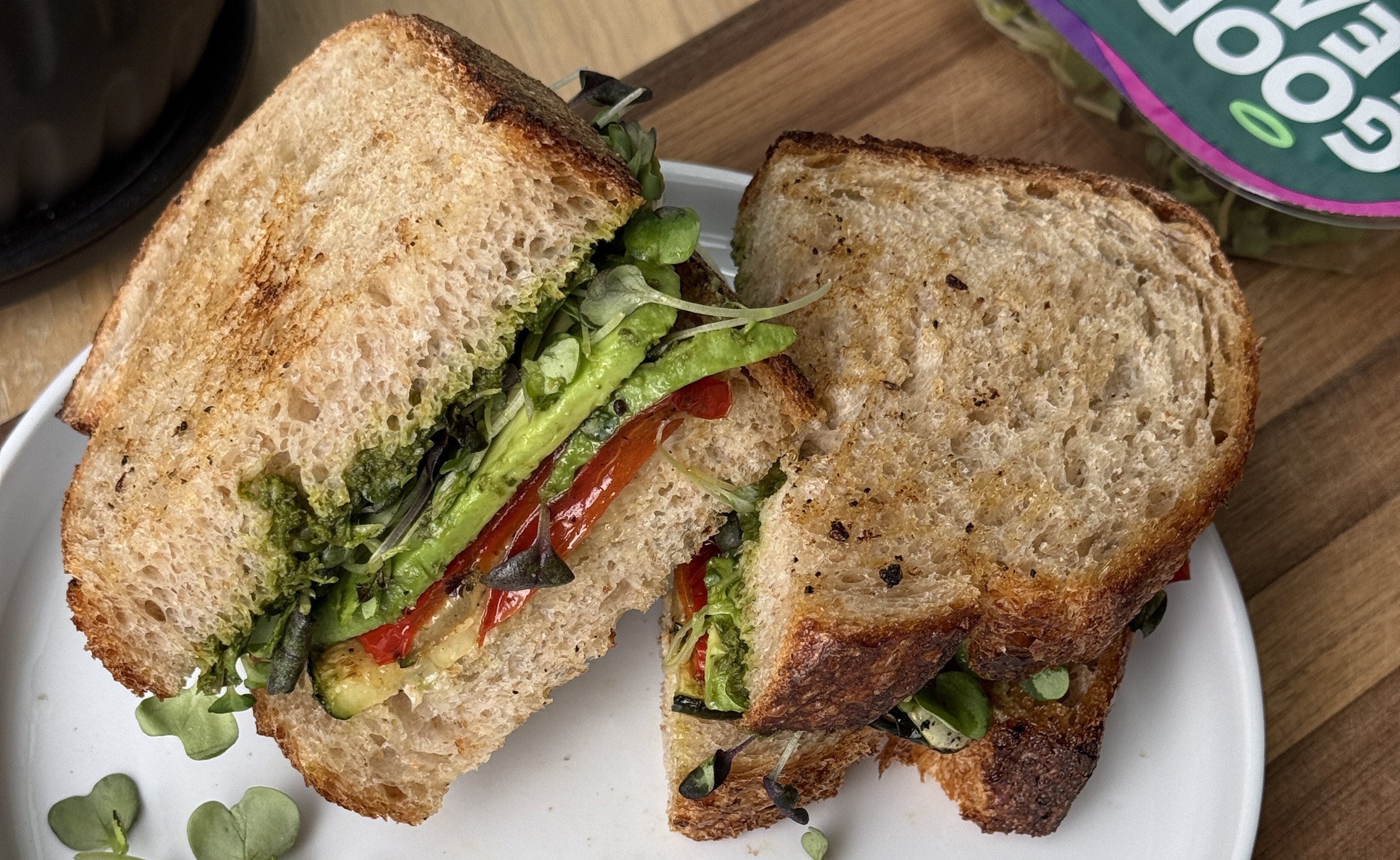 Pesto & Grilled Veg Sandwich