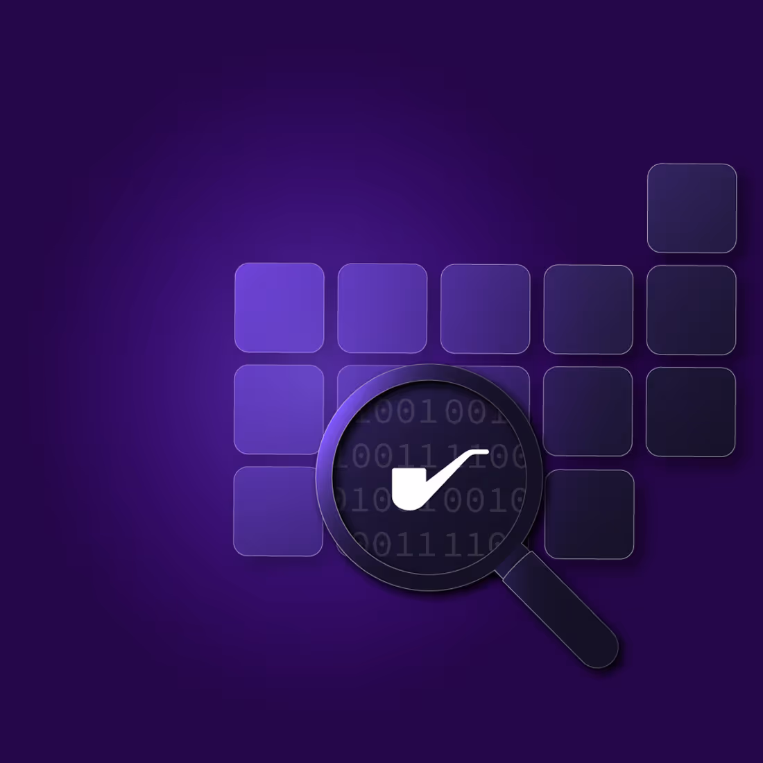 Magnifying glass icon representing scoping a codebase for a collaborative security audit