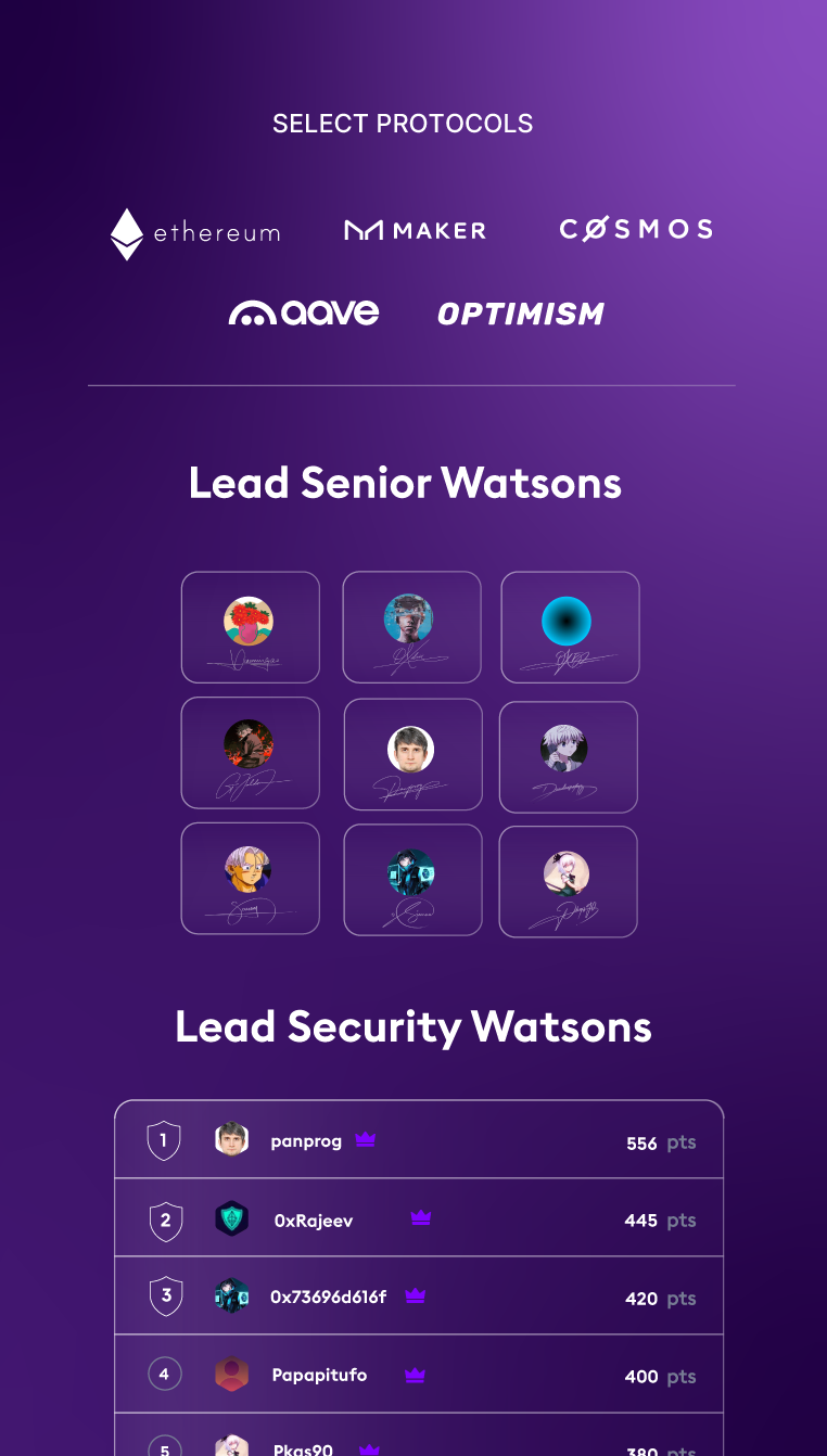 Sherlock's best smart contract researcher leaderboard and top Blackthorn security partners