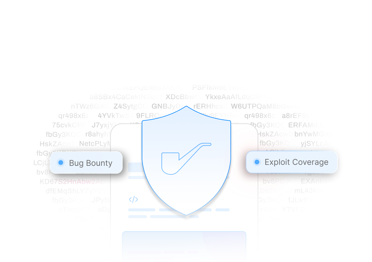 Gradient background for Sherlock Shield smart contract coverage for audit contests and bug bounty