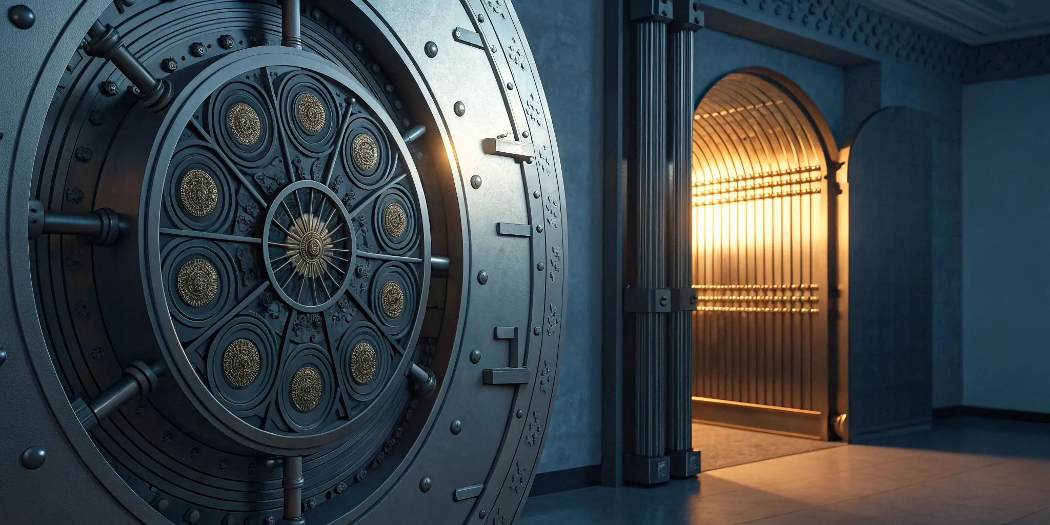 Secure solidity smart contract in bank vault.