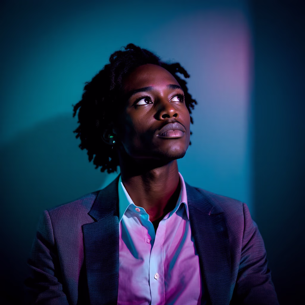 <subject>[headshot] image of customer (for a productivity tools business)</subject>