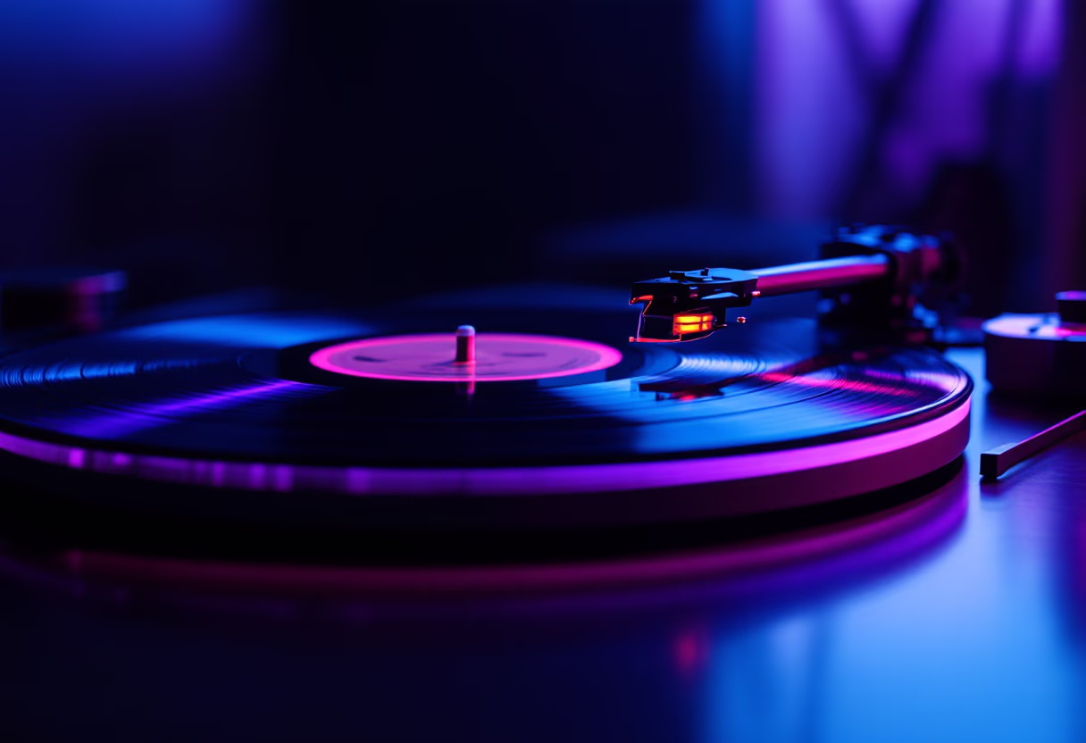 image of highend audio equipment (photography) for a music studio