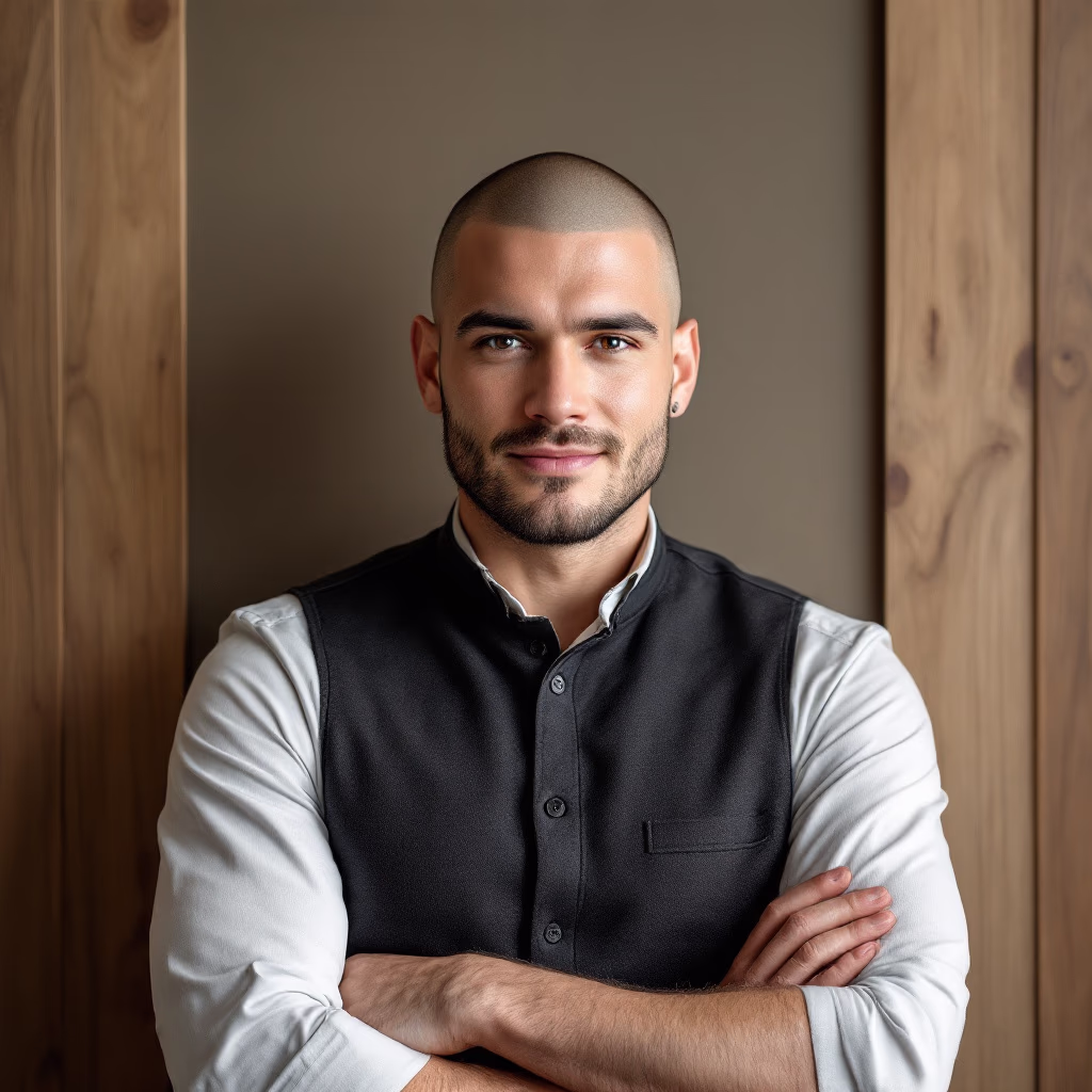 [headshot] image of a customer (for a japanese restaurant)
